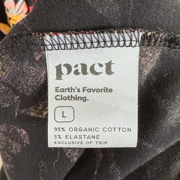 Pact Fit & Flare Crossback Maxi Dress in Black Floral, L - Picture 9 of 9